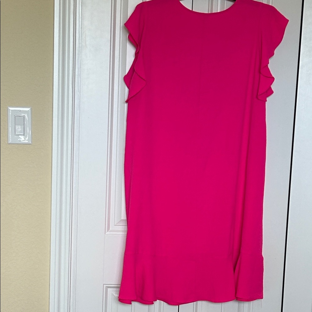 Cato Vibrant Fuchsia Shift Dress - Picture 6 of 7